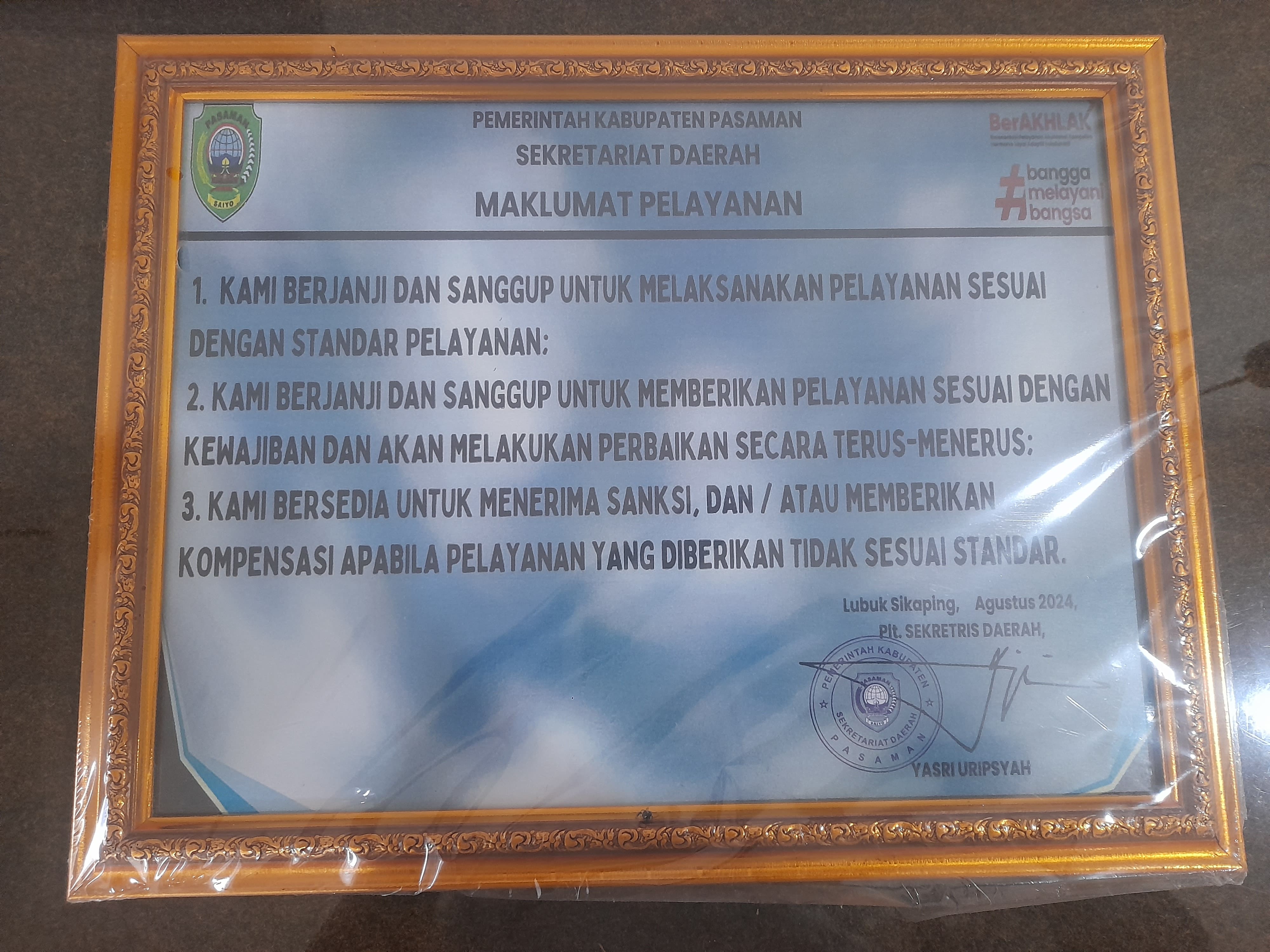 Maklumat pelayanan